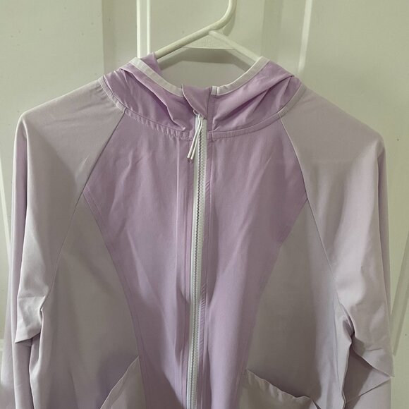 Vively - Lightweight Lavender Purple Zip Jacket with Hood - Girls 14/16 - NWT - Picture 2 of 8